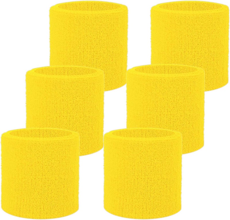 Fecawd Wristbands Sweatbands for Men & Women, Breathable Tennis Wrist Bands Absorbent Sweat Band Multiuse Wristband for Basketball, Running, Gym, Working Out - Image 1